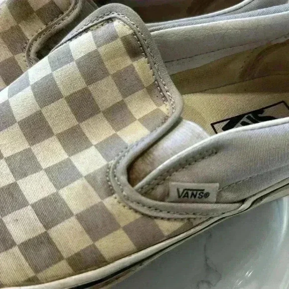Vans Slip on Gray White Checker - Picture 7 of 11